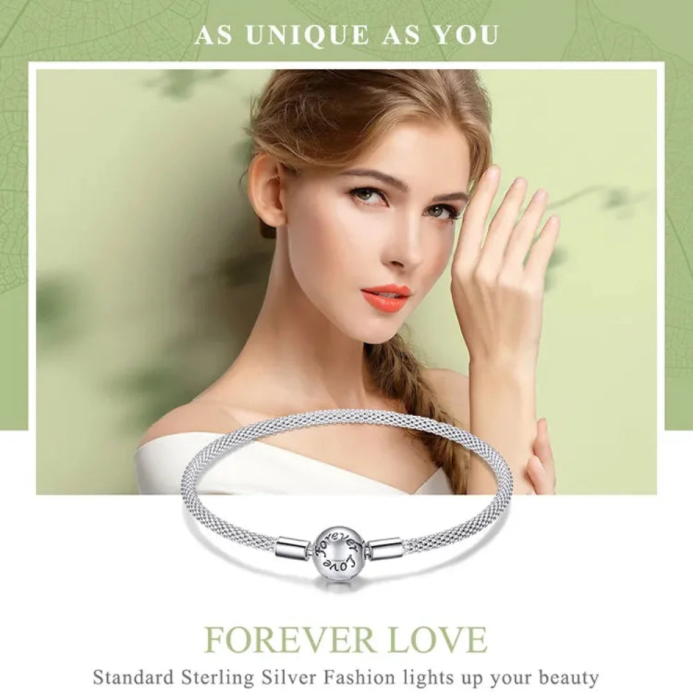 Shop Elegant 925 Sterling Silver Snake Chain Bracelets for Women - Charm Bead DIY Fine jewellery | 17CM 19CM
