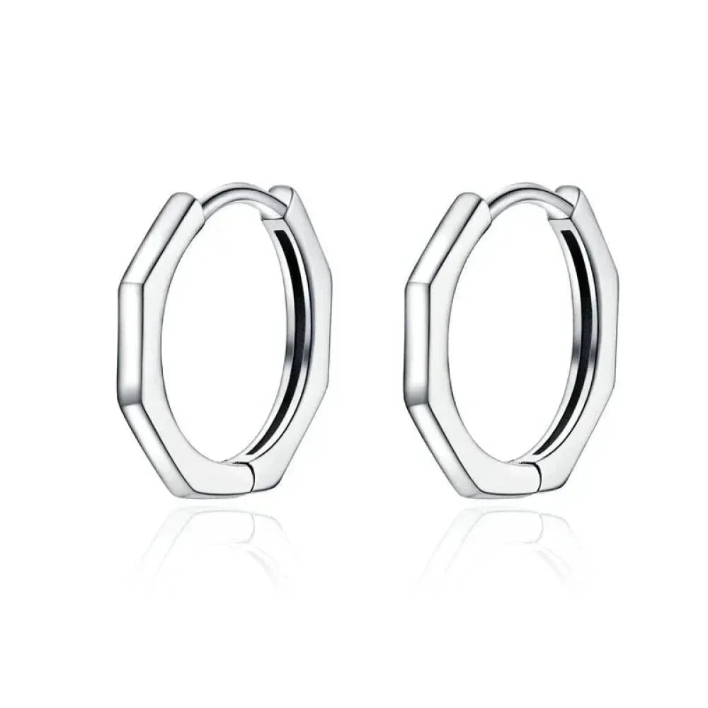 925 Sterling Silver Starlike Earrings - Minimalist Star Shape Ear Buckle for Women - Fashion jewellery SCE1136