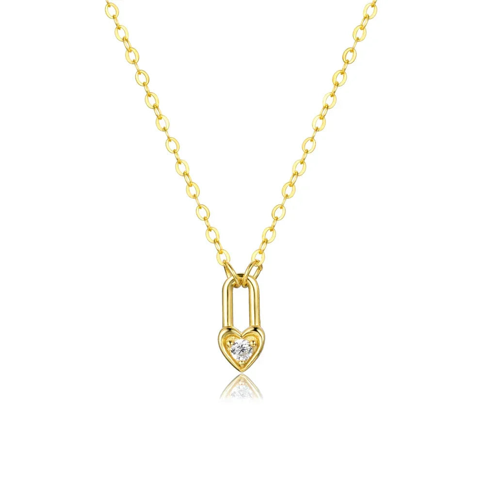 Heartfelt Sterling Silver Pendant Necklace Gold Necklaces