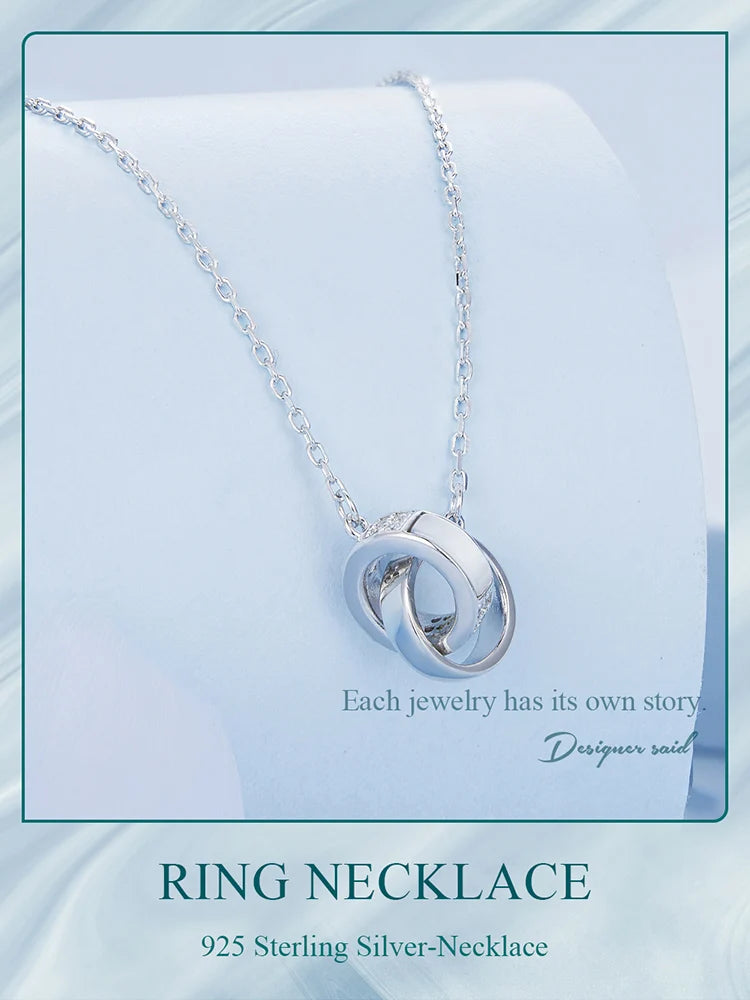 Connected Hearts: Sterling Silver Star/Heart/Cat Pendant Necklace - Necklaces