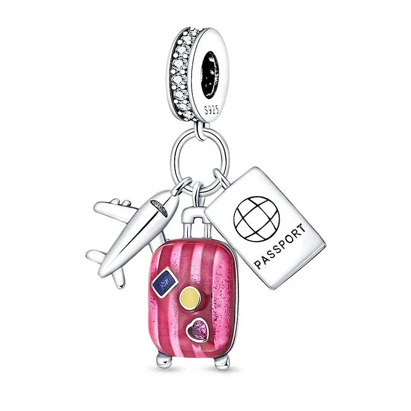 Lavender Dreams Sterling Silver Travel Charm Charms
