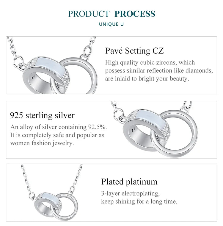 Connected Hearts: Sterling Silver Star/Heart/Cat Pendant Necklace - Necklaces