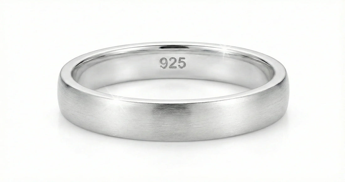 925 sterling silver ring with hallmark stamp - genuine quality jewelry