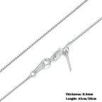 Timeless Elegance: 925 Sterling Silver Adjustable Necklace Chain For Women Necklaces
