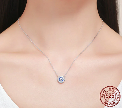 Guardian Evil Eye Sterling Silver Pendant Necklace - Necklaces