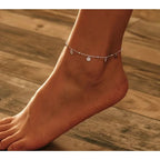 925 Sterling Silver Geometric Minimalist Anklets Elevate Your Summer Style With Sct011