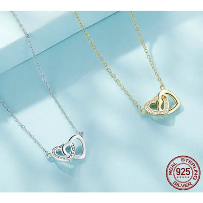 925 Sterling Silver Heart Pendant Necklace - Perfect Valentine’s Day Gift - Necklaces
