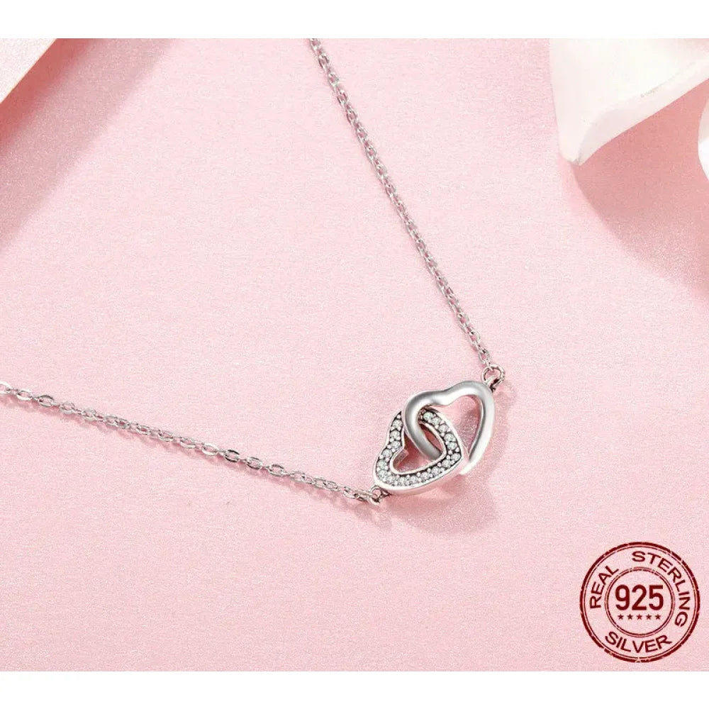 925 Sterling Silver Heart Pendant Necklace - Perfect Valentine’s Day Gift - Necklaces