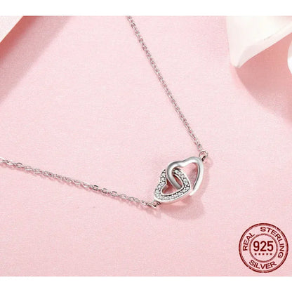 925 Sterling Silver Heart Pendant Necklace - Perfect Valentine’s Day Gift - Necklaces