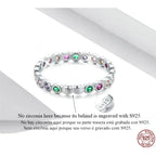925 Sterling Silver Multicolor Zircon Finger Ring for Women Trendy Fashion Dazzling CZ Stone Anillos jewelry Gift Rings