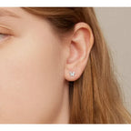 925 Sterling Silver Star And Butterfly Stud Earrings Delicate Fine Jewelry