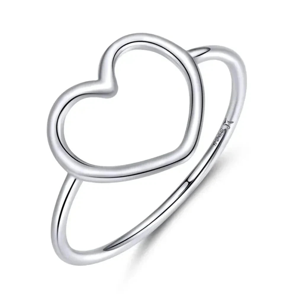 Exquisite 925 Sterling Silver Heart Rings for Women - Romantic Statement jewellery - 5