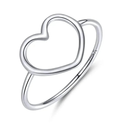 Exquisite 925 Sterling Silver Heart Rings for Women - Romantic Statement jewellery - 5