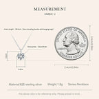 Dazzling 0.8ct Moissanite Sterling Silver Pendant Necklace Necklaces