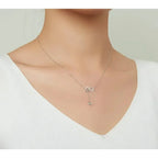Forever Love: Delicate Infinity Necklace In Sterling Silver Necklaces