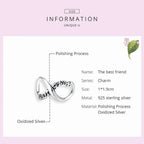 925 Sterling Silver Clear 5A Crystal Collection Family Heart Cross Charm Beads For Bracelet & Necklace Pendant Charms