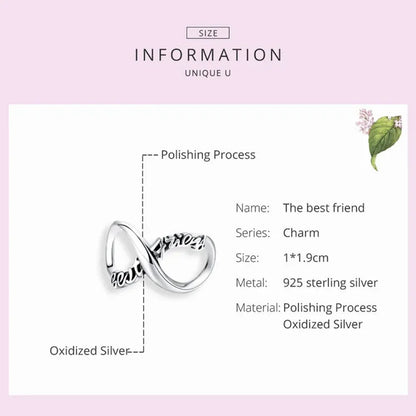 925 Sterling Silver Clear 5A Crystal Collection Family Heart Cross Charm Beads for Bracelet & Necklace Pendant - Charms