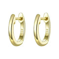 Genuine Sterling Silver Hoop Earrings Elegant Rose Gold Color Women’s Fashion jewelry SCE808