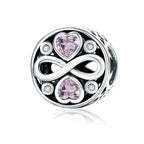 Dazzle in Elegance with 925 Sterling Silver CZ Beads for Bracelets & Bangles Scc240 Charms