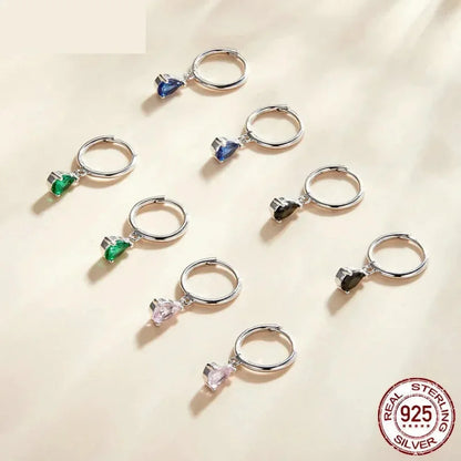 Exquisite ISHWAR Water Drop Earrings | 925 Sterling Silver | 4 Colors | Statement jewellery SCE1018
