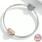 Two Tone Heart Charm: Embrace Timeless Love Charms