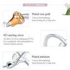 925 Sterling Silver Clear 5A Crystal Collection Family Heart Cross Charm Beads For Bracelet & Necklace Pendant Charms