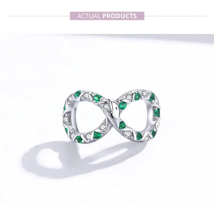 925 Sterling Silver Clear 5A Crystal Collection Family Heart Cross Charm Beads for Bracelet & Necklace Pendant - Charms
