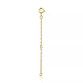 14K Gold Plated 925 Sterling Silver Necklace Extension Chains With Lobster Clasps For Diy Jewelry Making / 2.36 Inch (6