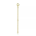 14K Gold Plated 925 Sterling Silver Necklace Extension Chains With Lobster Clasps For Diy Jewelry Making / 2.36 Inch (6