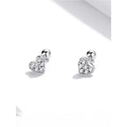 925 Sterling Silver Star And Butterfly Stud Earrings Delicate Fine Jewelry