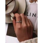 925 Sterling Silver Star Ring Elegant Wedding Jewelry For Women Rings