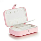 Treasure Keeper: Pink Pu Leather Jewelry Box For Rings Necklaces & More Boxes