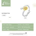 Golden Sunflower Open Ring A Touch Of Sunshine For Your Hand Rings