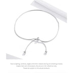 Stylish 925 Sterling Silver Adjustable Snake Charm Anklet Sct016 Anklets