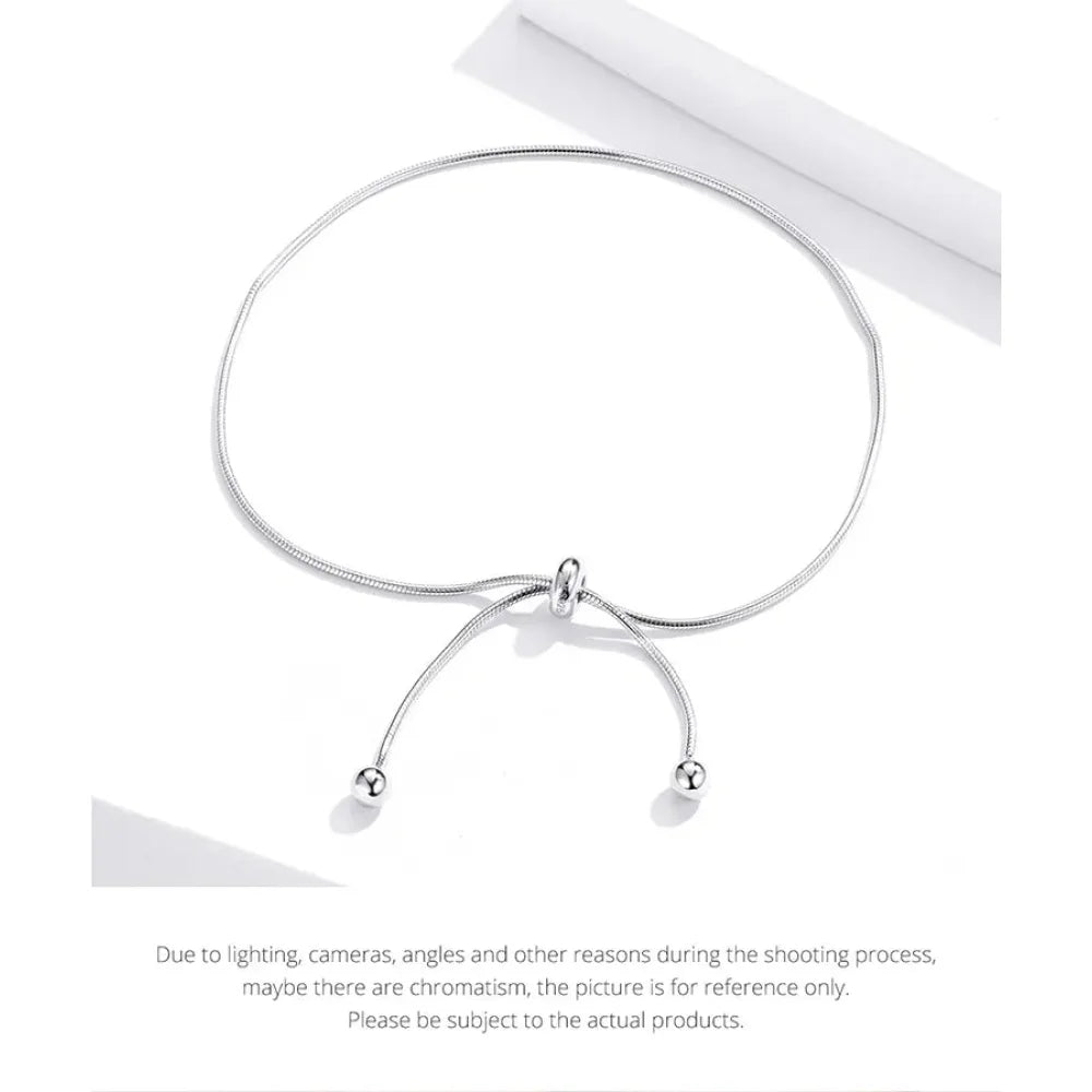 Stylish 925 Sterling Silver Adjustable Snake Charm Anklet - SCT016 - Anklets