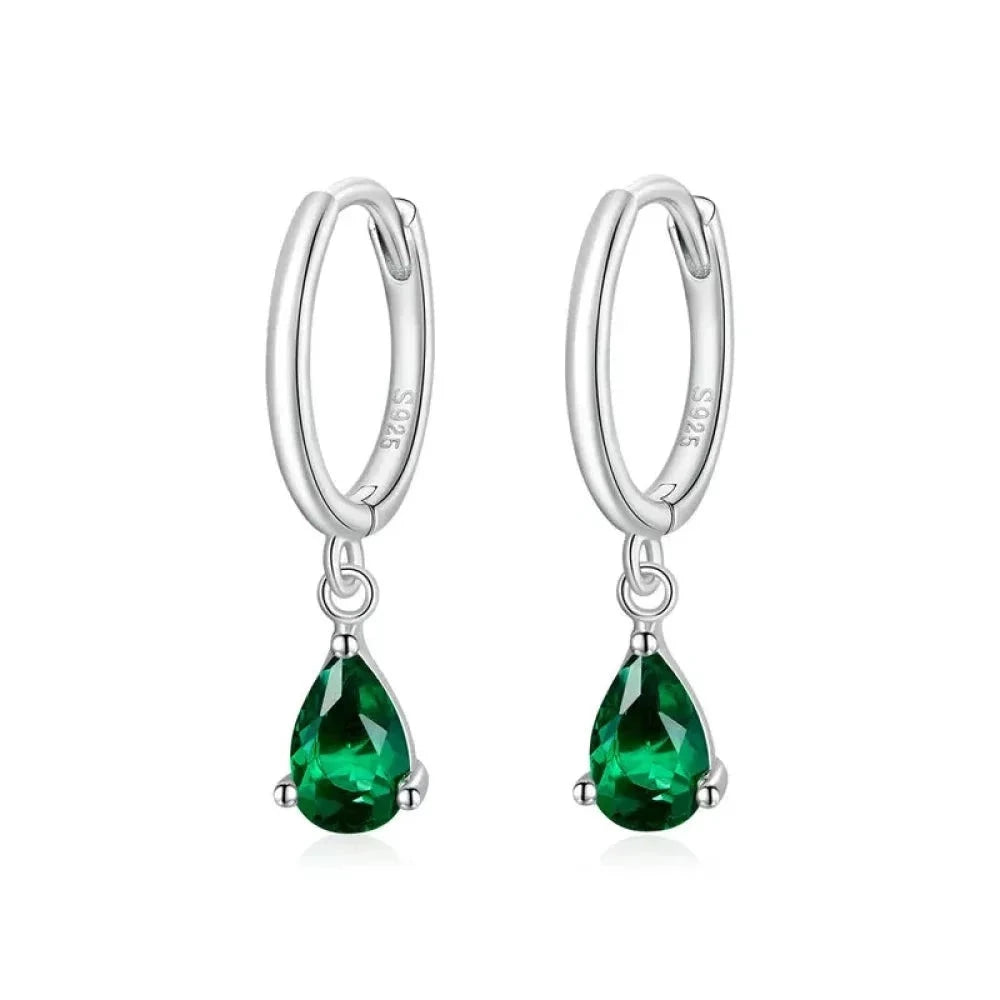 Exquisite ISHWAR Water Drop Earrings | 925 Sterling Silver | 4 Colors | Statement jewellery SCE1018