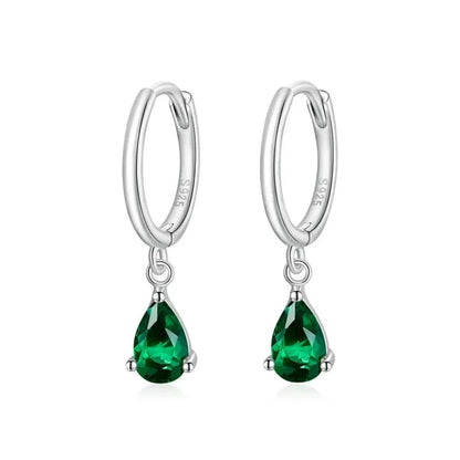 Exquisite ISHWAR Water Drop Earrings | 925 Sterling Silver | 4 Colors | Statement jewellery SCE1018