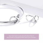 925 Sterling Silver Clear 5A Crystal Collection Family Heart Cross Charm Beads For Bracelet & Necklace Pendant Charms