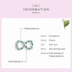 925 Sterling Silver Clear 5A Crystal Collection Family Heart Cross Charm Beads For Bracelet & Necklace Pendant Charms
