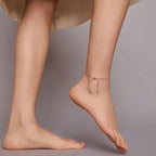 Stylish 925 Sterling Silver Adjustable Snake Charm Anklet Sct016 Anklets