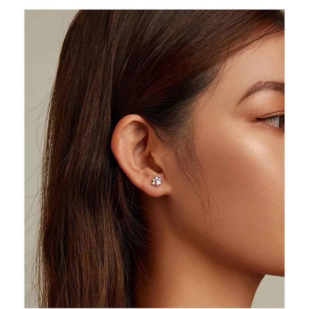 925 Sterling Silver Star and Butterfly Stud Earrings - Delicate Fine jewellery
