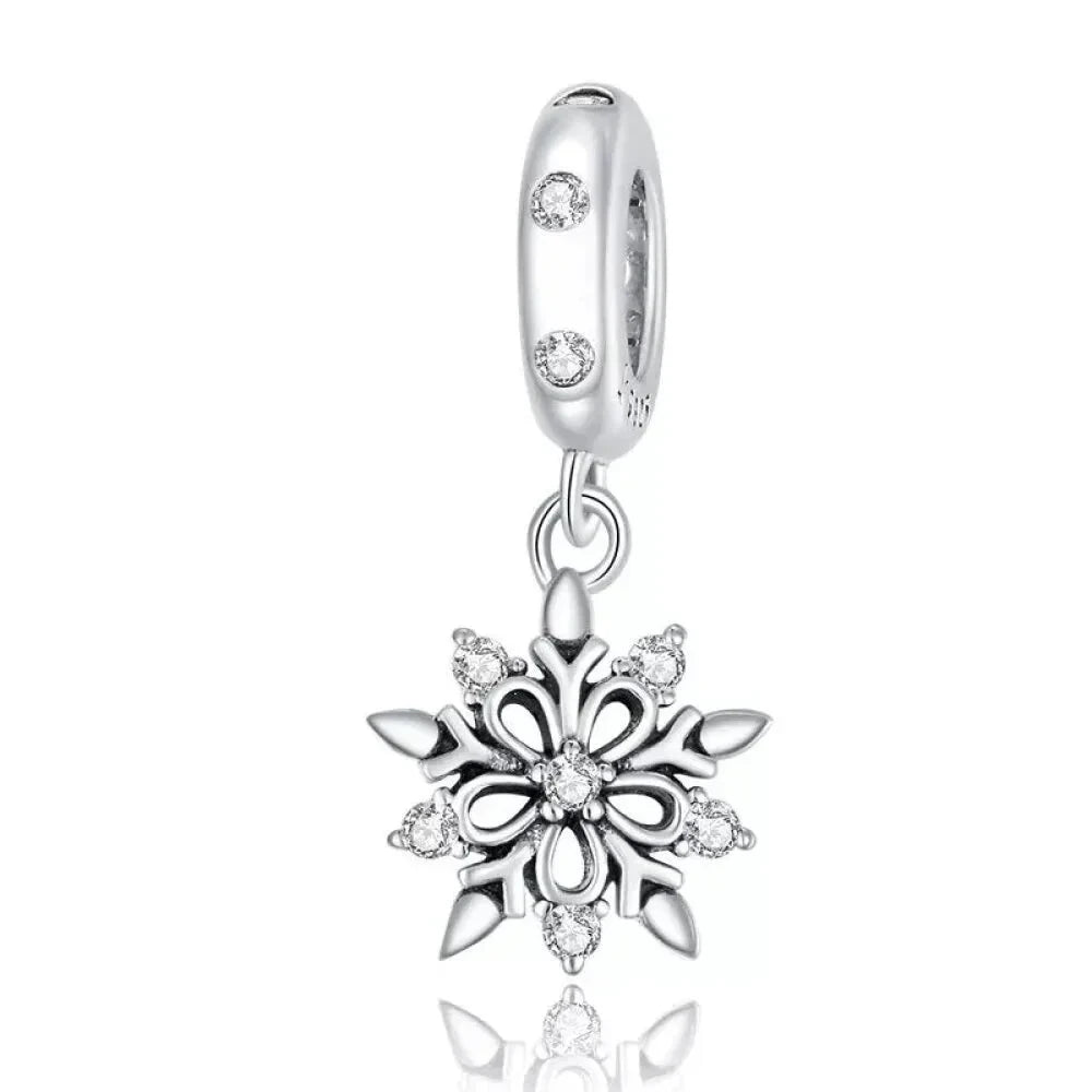 Dazzle in Elegance with 925 Sterling Silver CZ Beads for Bracelets & Bangles - Scc1649 - Charms