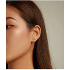 925 Sterling Silver Star And Butterfly Stud Earrings Delicate Fine Jewelry