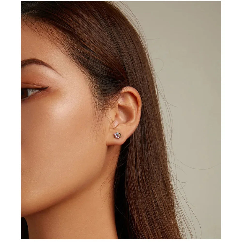 925 Sterling Silver Star and Butterfly Stud Earrings - Delicate Fine jewellery