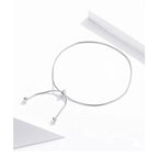 Stylish 925 Sterling Silver Adjustable Snake Charm Anklet Sct016 Anklets