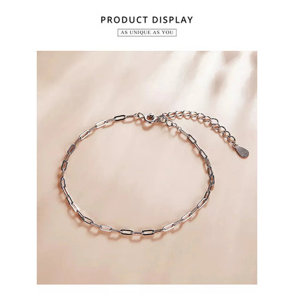 925 Sterling Silver Gold Cable Chain Bracelet | Hollow Link Women’s Fashion jewellery SCB221 - Bracelets