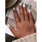 925 Sterling Silver Braided Texture Twisted Eternity Band Stackable Rings Fine Jewelry