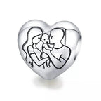 925 Sterling Silver Maternal Love Charm Diy Touching Baby Feet Pendant For Bracelet Bsc494 Charms