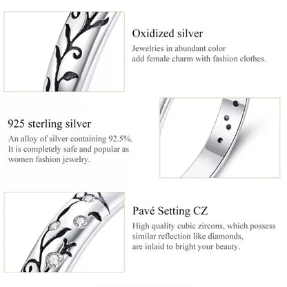 Vintage 925 Sterling Silver Embossed Pattern Ring - Elegant Fine jewellery for Women - Rings