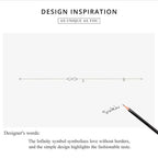 Elegant 925 Sterling Silver Infinity Chain Anklet Trendy Summer Foot Jewelry Anklets